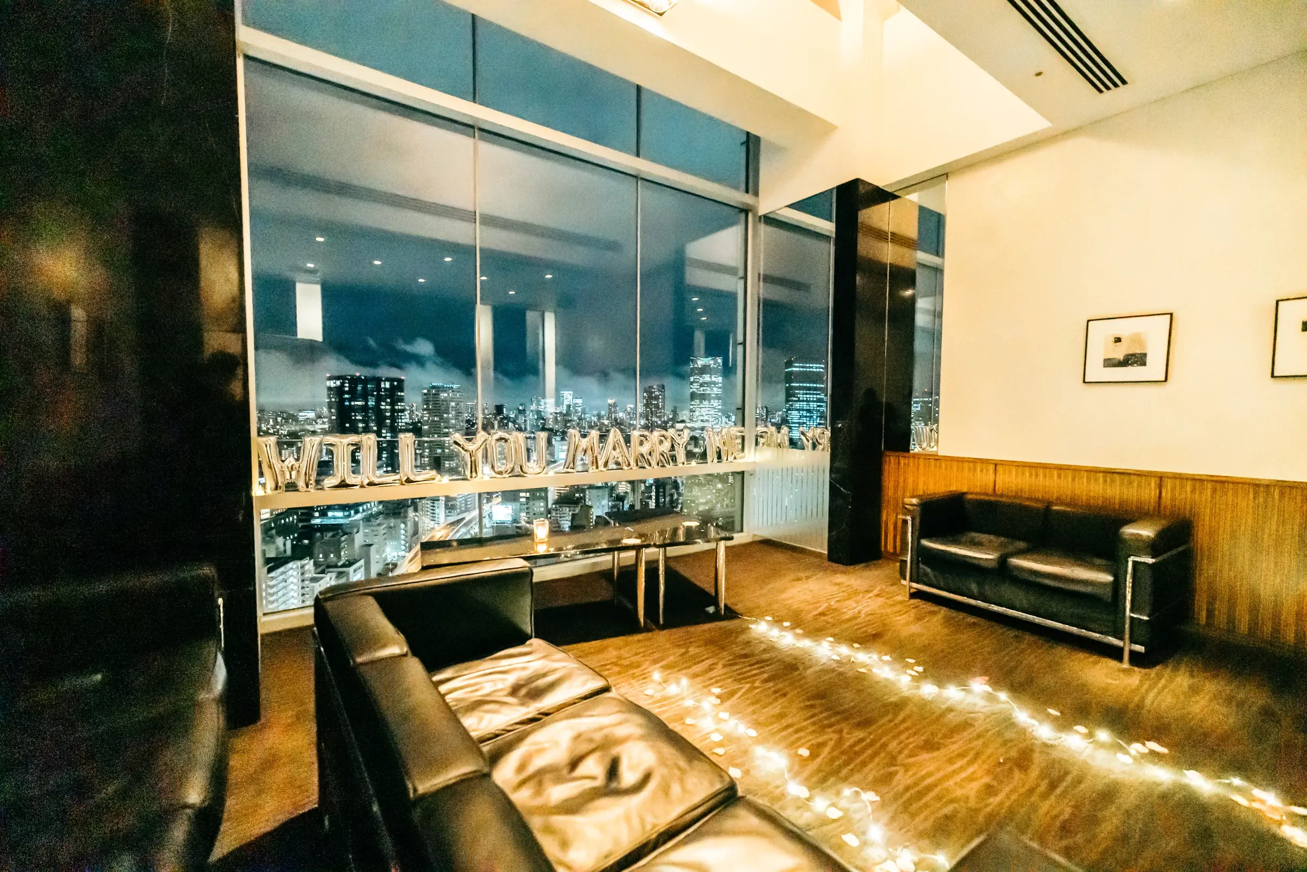 Decoration for surprise proposal photography