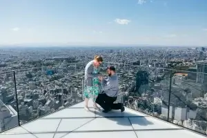 Surprise Proposal Photo Tokyo