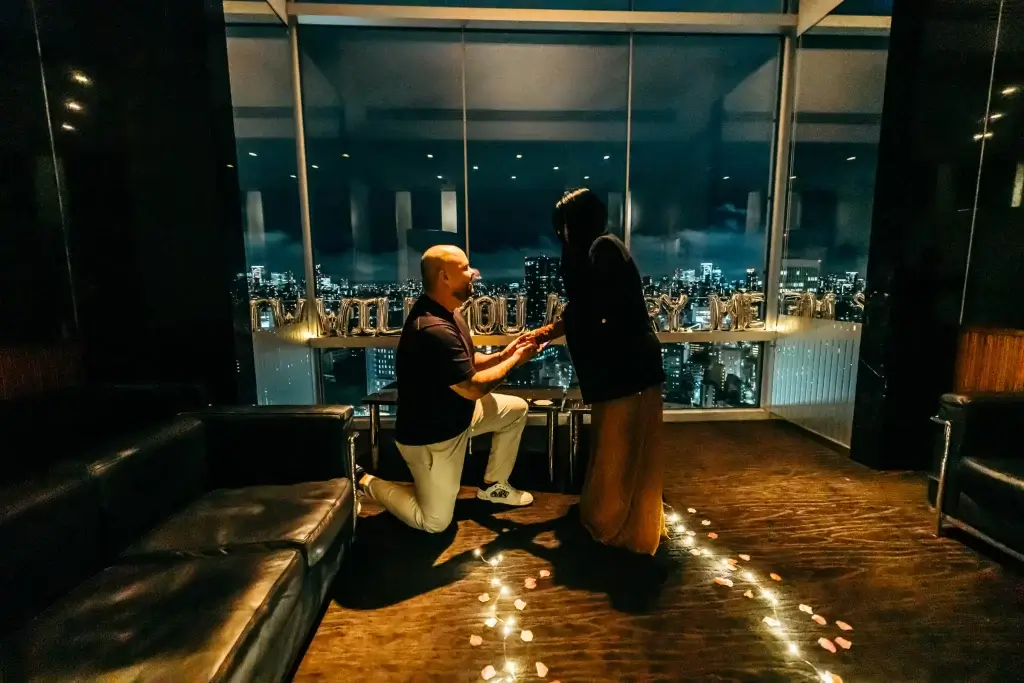 Surprise proposal photography Japan