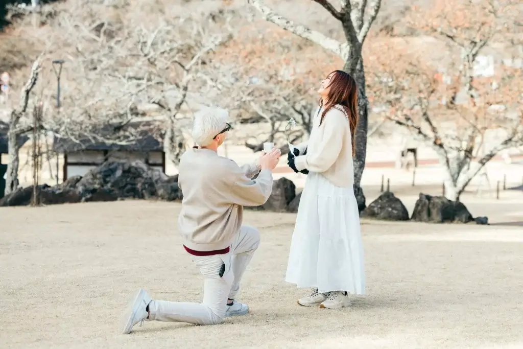 Surprise proposal photo Izu